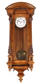 Georg Srit Vienna Fruitwood Regulator Wall Clock