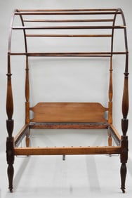 Antique Maple Poster Bed With Canopy