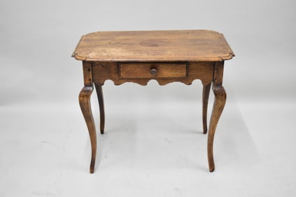 Antique Provincial Single Drawer Occasional Table