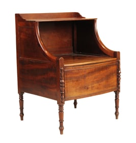 Regency Mahogany Stepped Commode