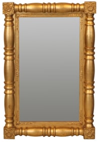 Classical Style Giltwood Overmantel Mirror
