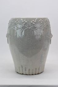 Asian Crackle Glazed Garden Seat