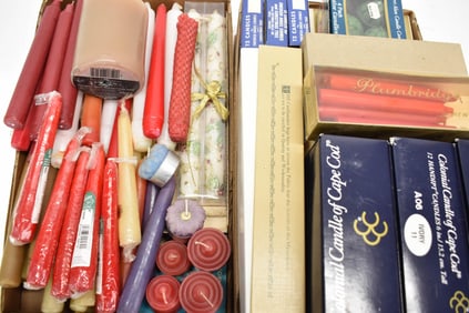 Vintage Group of Assorted Candles