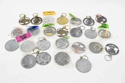 Twenty-Five Coin Oversized Keychains