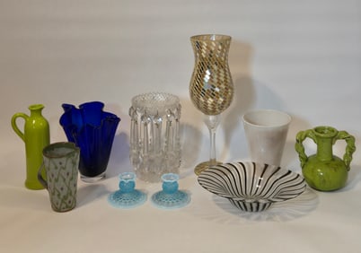 Large Group of Assorted Glass and Porcelain Items