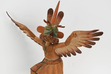 Coolidge Roy Jr Hopi Cachina Doll Carving of Bird Man