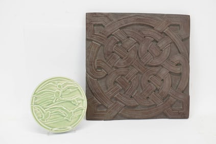 Vintage Rookwood Seagull Decorated Trivet # 2351