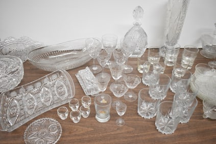 Large Group of Assorted Glass Table Articles Surprise Lot