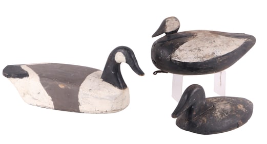 Carved and Painted Wood Canadian Goose Decoy