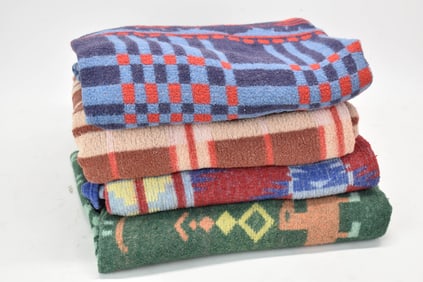Vintage Group Four Native American Blankets