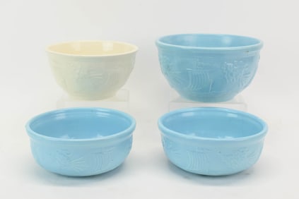 Group of Four Robinson Ransbottom Mixing Bowls
