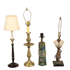 Four Assorted Table Lamps