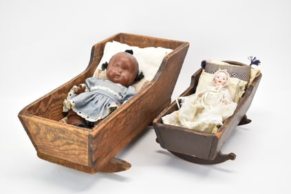 Two Vintage Doll Cradles