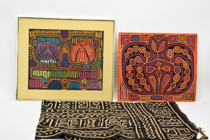 Two Mola Textile Panels