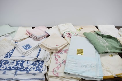 Large Group of Assorted Table Linens
