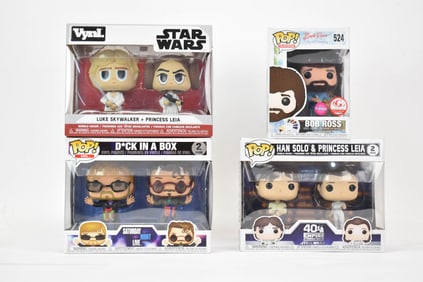 Vintage Funko Pop Star Wars Hans Solo & Princess Leia