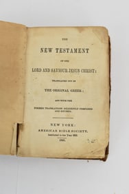 1846 New Testament Translated From the Original Greek
