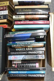 Group of Assorted Tapes, Art and Literature Books