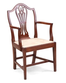 Federal Mahogany Shield Back Armchair
