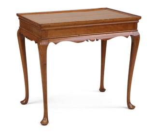 Queen Anne Cherrywood Tray-Top Tea Table