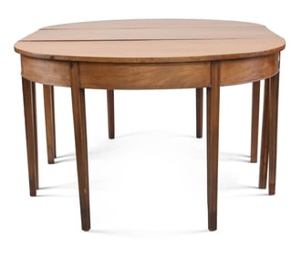 Federal Mahogany Three-Part Dining Table