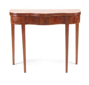 Federal Inlaid Mahogany Card Table