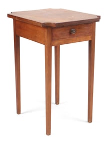 Federal Inlaid Cherrywood One-Drawer Work Table
