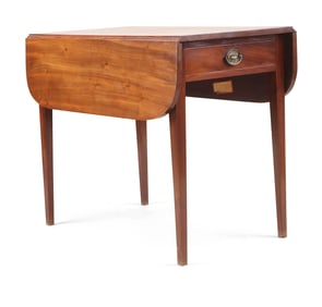 Federal Mahogany One Drawer Pembroke Table