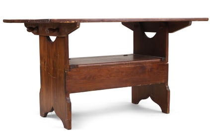 Pine Lift-Top Chair Table