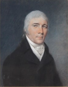 Attrib. James Sr or Ellen Sharples, American 1751-1811, Portrait of a Gentleman, c. 1800, Pastel on