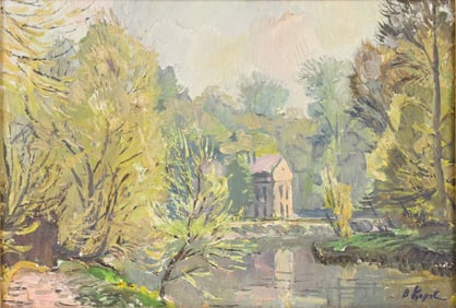 Victor Korovin, On The River, 1961, Oil on Panel