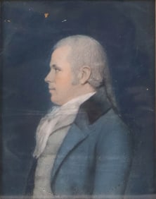 Attrib. James Sr or Ellen Sharples, Portrait of Samuel Campbell (1736-1836), Esq., Pastel