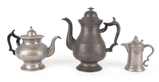 Assembled Group of American Pewter