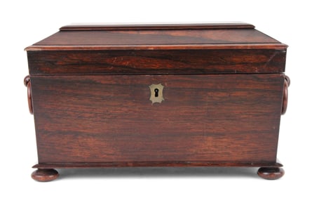 Regency Mahogany Tea Caddy