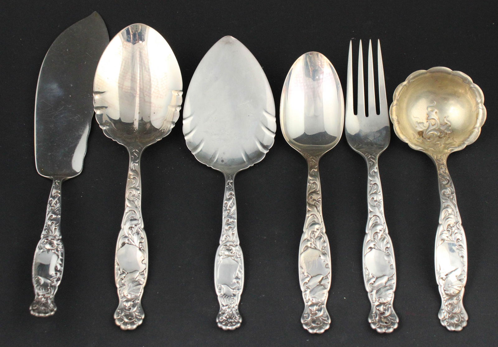 1880 Sterling Silver Flatware in the Heraldic Pattern (1 of 13)