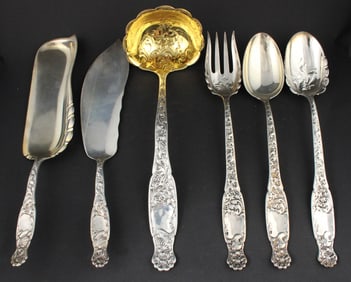 1880 Heraldic Pattern Sterling Hostess Ware