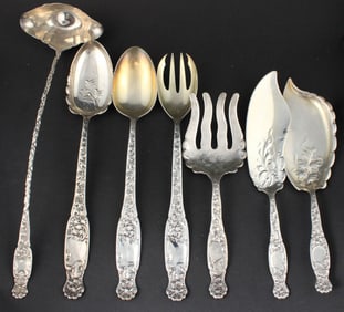 1880 Heraldic Pattern Sterling Hostess Ware