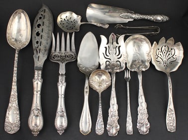 Collection of Sterling Silver Service Flatware