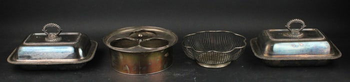 Three Bottle Silver Plated Bottle Frame