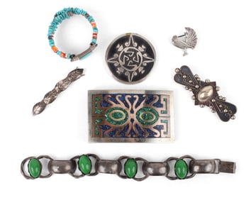 Mexican Mid-Century Silver Jewelry