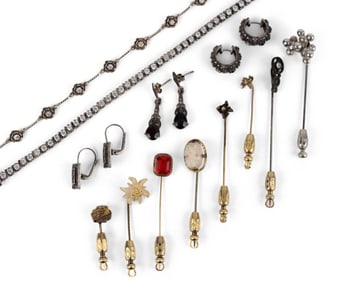 Eight Victorian Stickpins