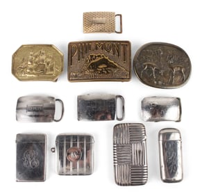 Group of Gentlemen's Belt Buckles