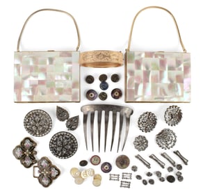 Group of Early Victorian Paste Buttons