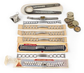 Seven Mid-Century Watch Bracelets