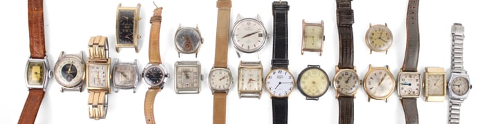 Twenty Miscellaneous Men's Wristwatches