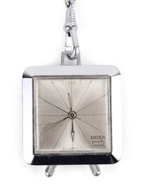 Doxa "Reveil" Stainless Steel Alarm Pocketwatch