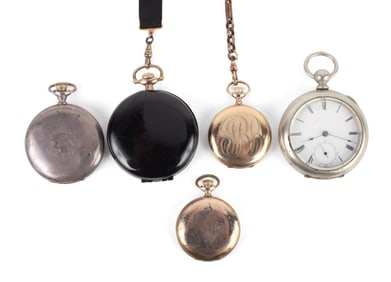 Two Elgin Ladies Hunter-Cased Pocket Watches