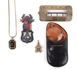 Knight Templar Gold Filled Watch Fob