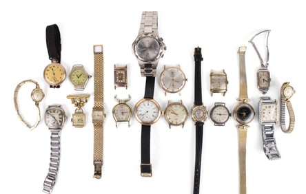Large Assortment of Vintage Wristwatches