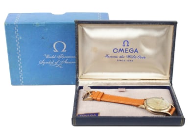 Vintage Gold Topped Omega Man's Wristwatch